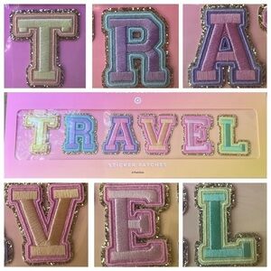 Stoney Clover Lane Letters T R A V E L Varsity Patch